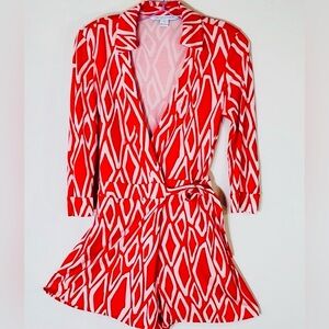 DVF Celeste silk romper
